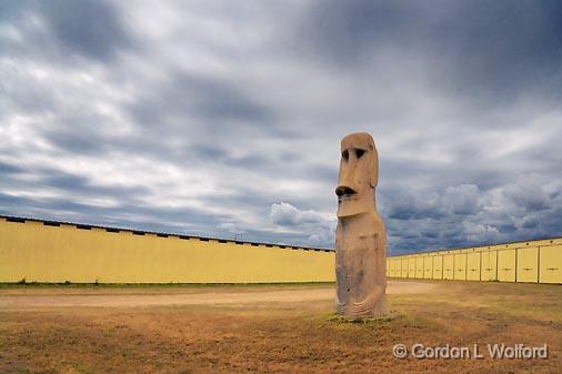 Texas Moai_36736.jpg - Photographed along the Gulf coast in Seadrift, Texas, USA.